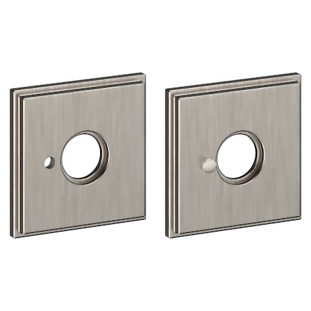 Baldwin Privacy Rosettes Lifetime Satin Nickel R050.056.PV